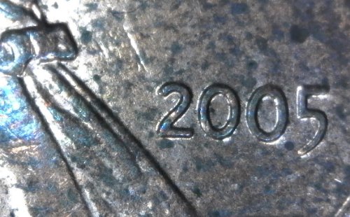 2005-P-Lincoln-Memorial-Cent-With-Nice-Column-Bar-DDR-To-The-Right